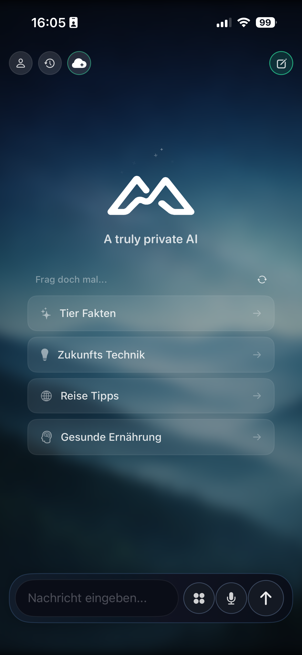 App-Ansicht